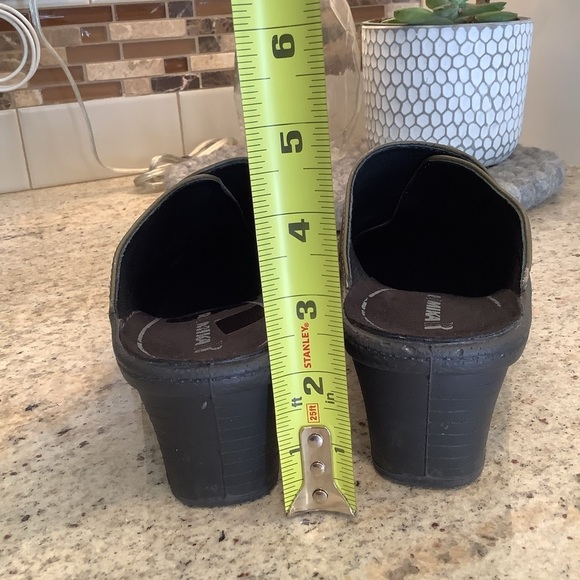 ROMIKA‎ Women Mule Heel Shoes Green Leather Size 37 [US 6/6.5] - Picture 5 of 9